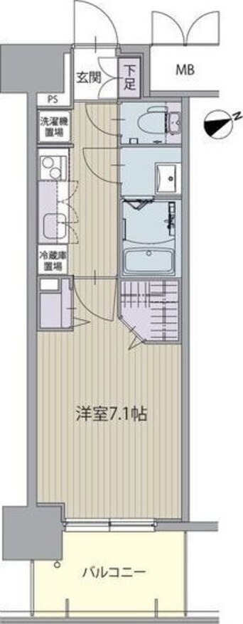 間取図 パルティール八田