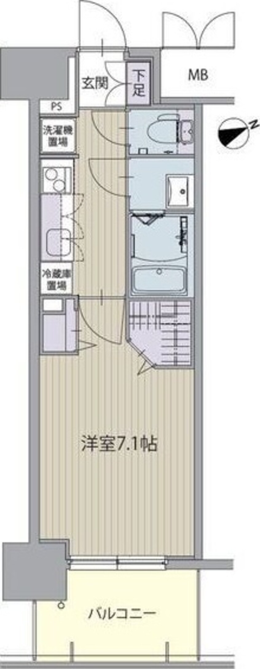 間取図 パルティール八田