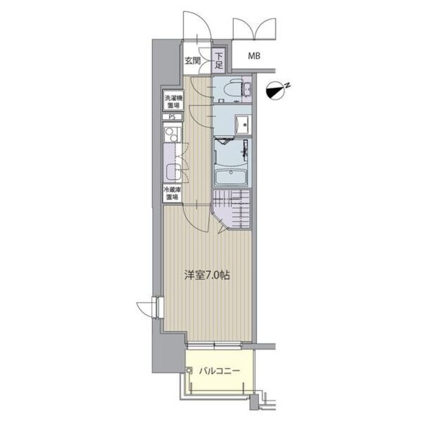 間取図 パルティール八田