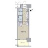 パルティール八田 1Kの間取り