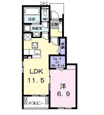 間取図 ヒカルサ名古屋港区大西Ⅱ