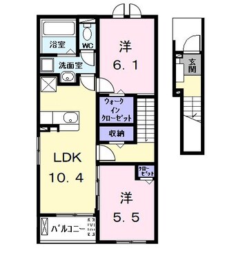 間取図 ヒカルサ名古屋港区大西Ⅱ