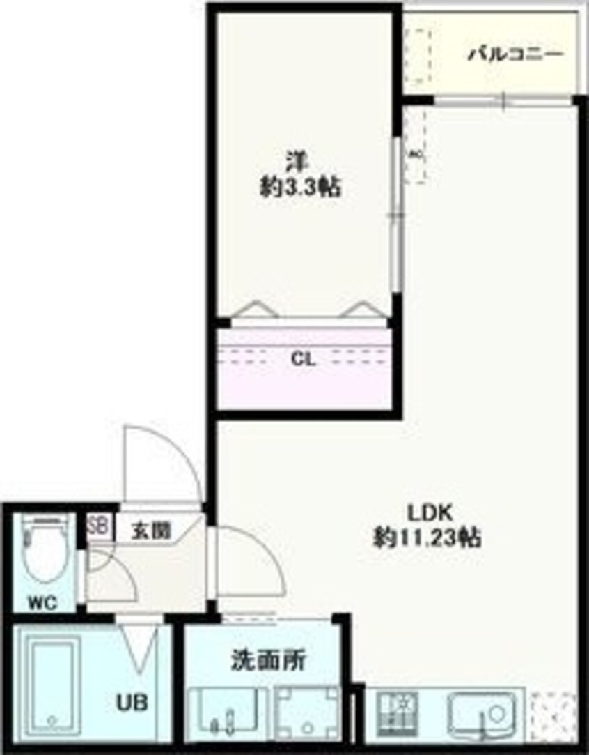 間取図 Jack rokubanⅠ
