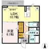 セレスティア助光　A棟 1LDKの間取り