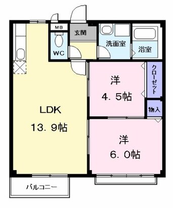 間取図 リバーサイド８００