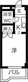 鬼頭本社ビル 1Kの間取り