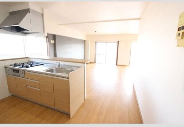 コンパクトなキッチンで掃除もラクラク 真栄マンション愛知町