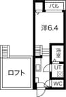 Le Ciel 六番町 1Kの間取り