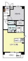 ソレアードⅥ 1LDKの間取り