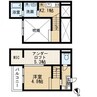 ｉ・スペース小本 1Rの間取り