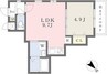 Ｃｈｅｒｉｍ烏森Ｅａｓｔ 1LDKの間取り