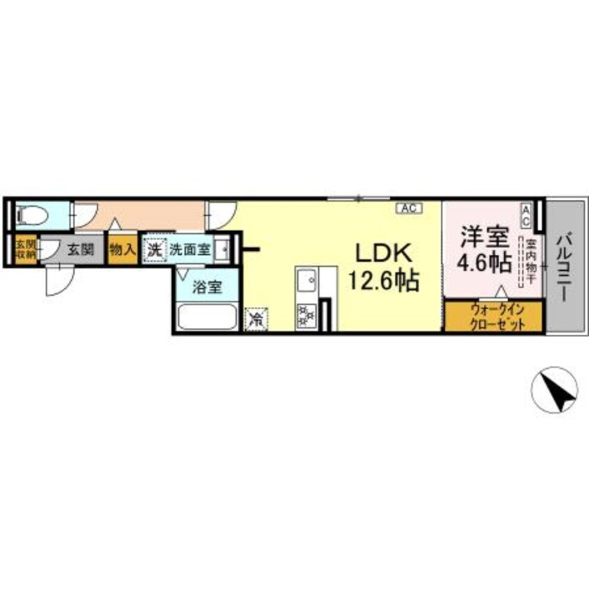 間取図 マリポーサ高畑A