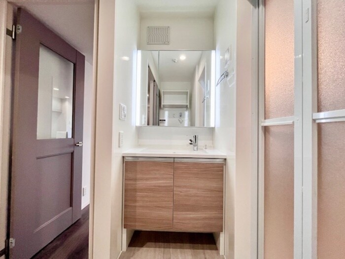 広い洗面スペース マリポーサ高畑A