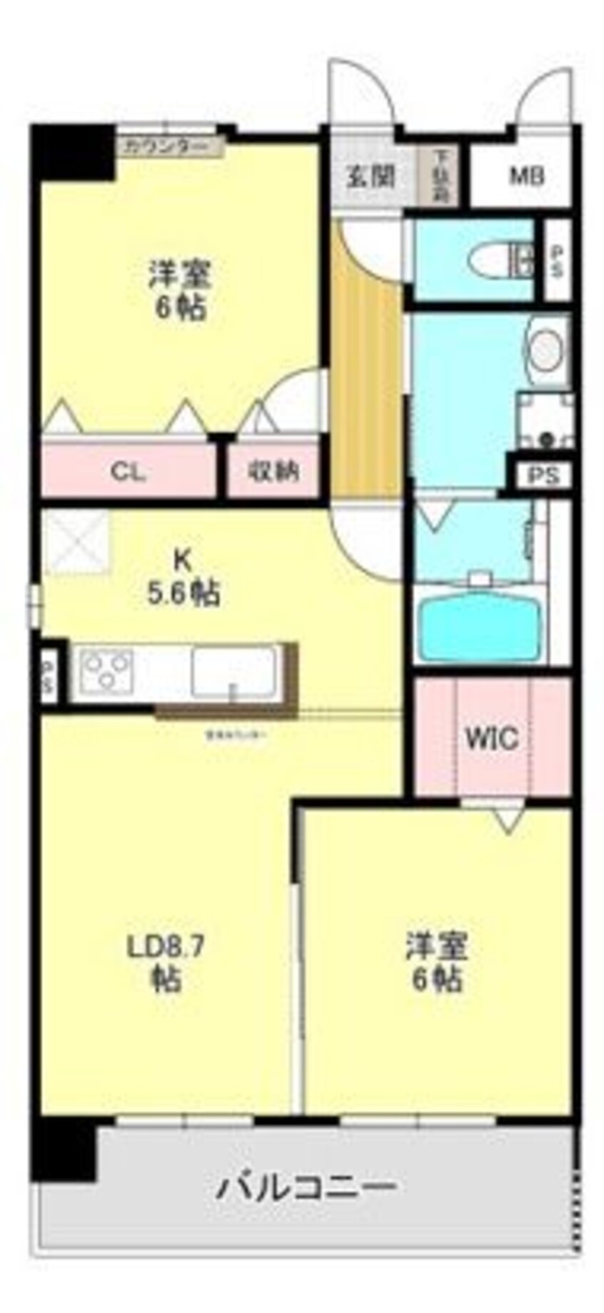 間取図 (仮称)港区当知オーナールーム付マンション