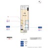 S-RESIDENCE金山altano 1Kの間取り