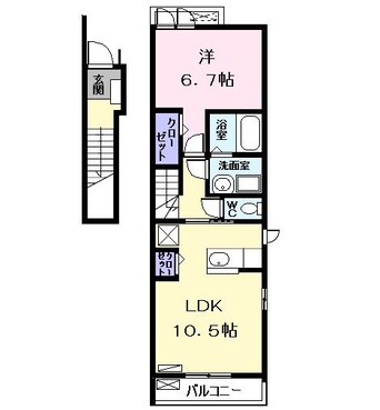 間取図 ティーズヴィラ八田