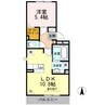 アンソレイユ 1LDKの間取り