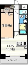 ビアンコネロ 1LDKの間取り