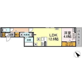 間取図 マリポーサ高畑A