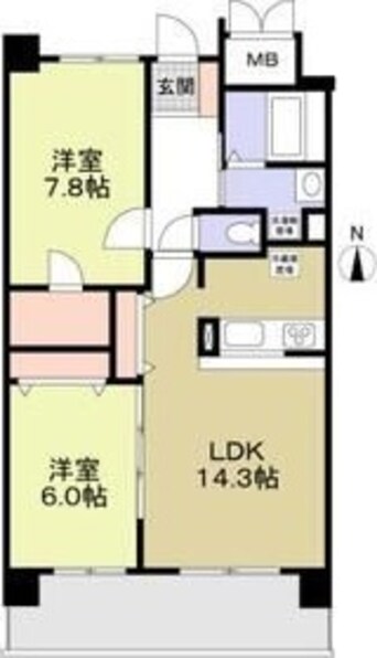 間取図 フィール清船