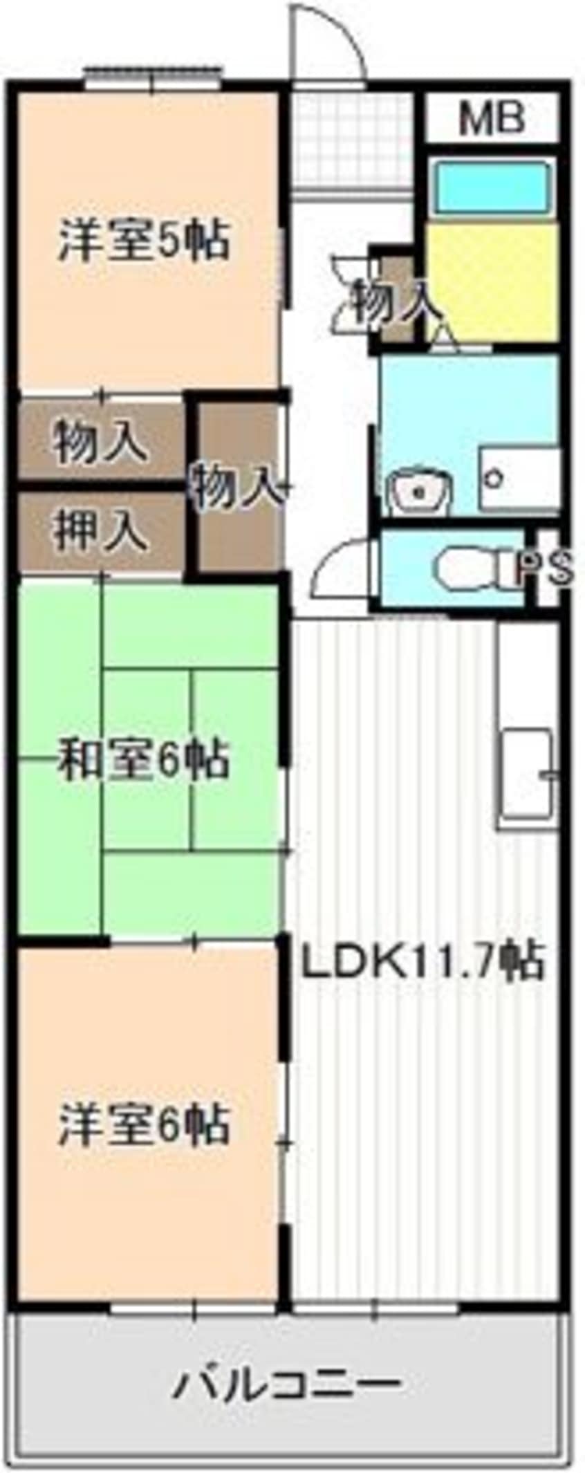 間取図 ライフステージ川間