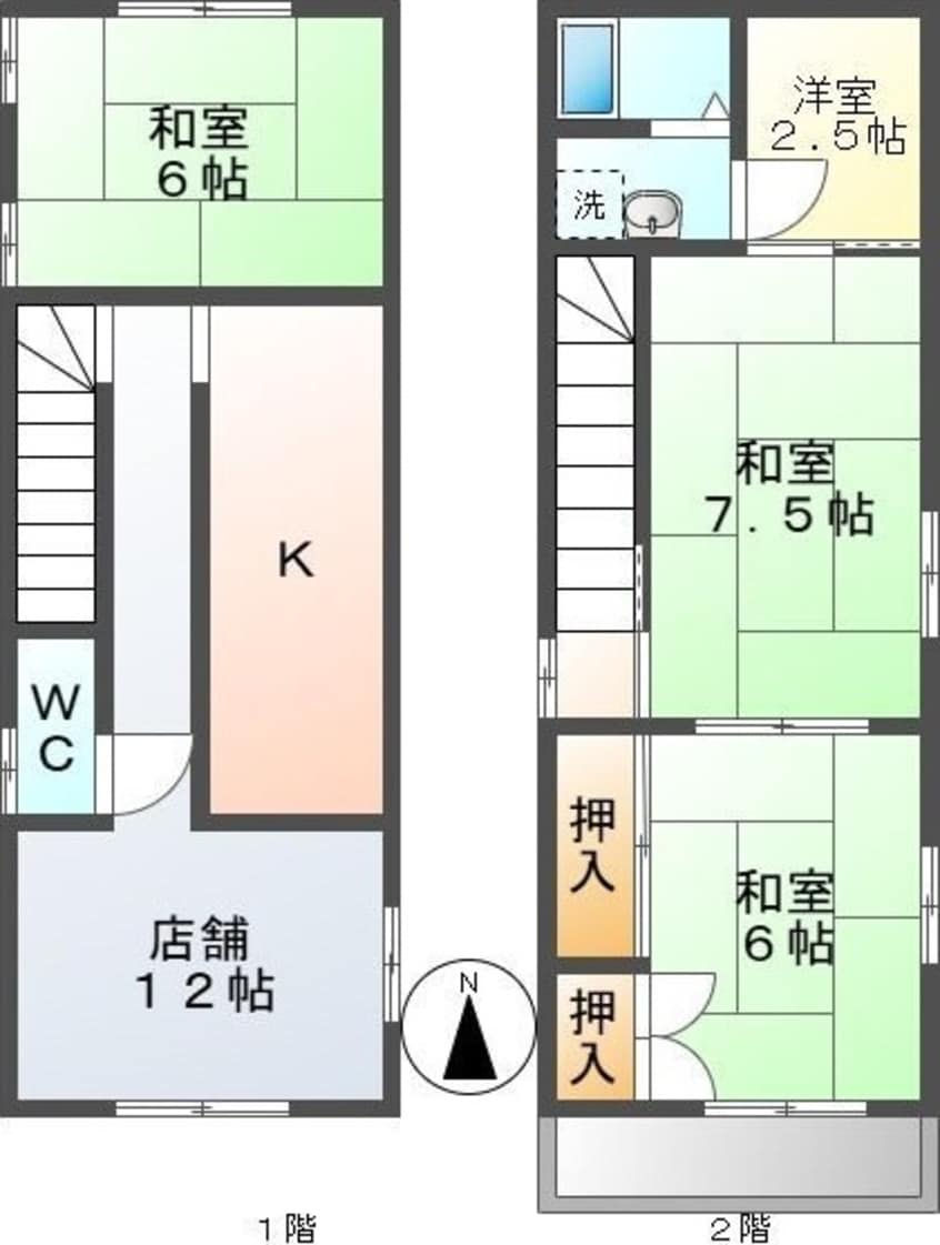 間取図 渡邉様店舗付住宅