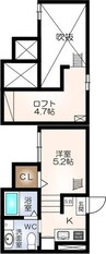 スプリングフォレスト壱番館 1Rの間取り
