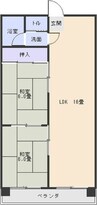 桜台ハイツ 2LDKの間取り