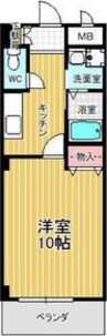 本州ビルⅢ 1Kの間取り