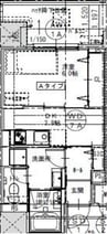 さくらHills ROKUBAN Platinum Residence 1DKの間取り