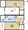 ソフィア道徳(ソフィアドウトク) 1Rの間取り