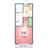 クレイビア熱田 1Kの間取り