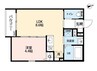 ｒｏｂｏｔ　ｈｏｍｅ鶴里Ⅱ 1LDKの間取り