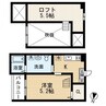 ｃｈａｒｍａｎｔ 1Kの間取り