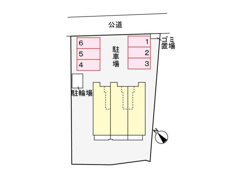 駐車スペースもあります ファミール江明