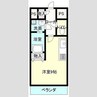 バウムガルテン 1Kの間取り