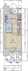 プレサンス桜山駅前アフォード 1Kの間取り