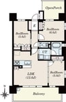 Alivis金山East 3LDKの間取り