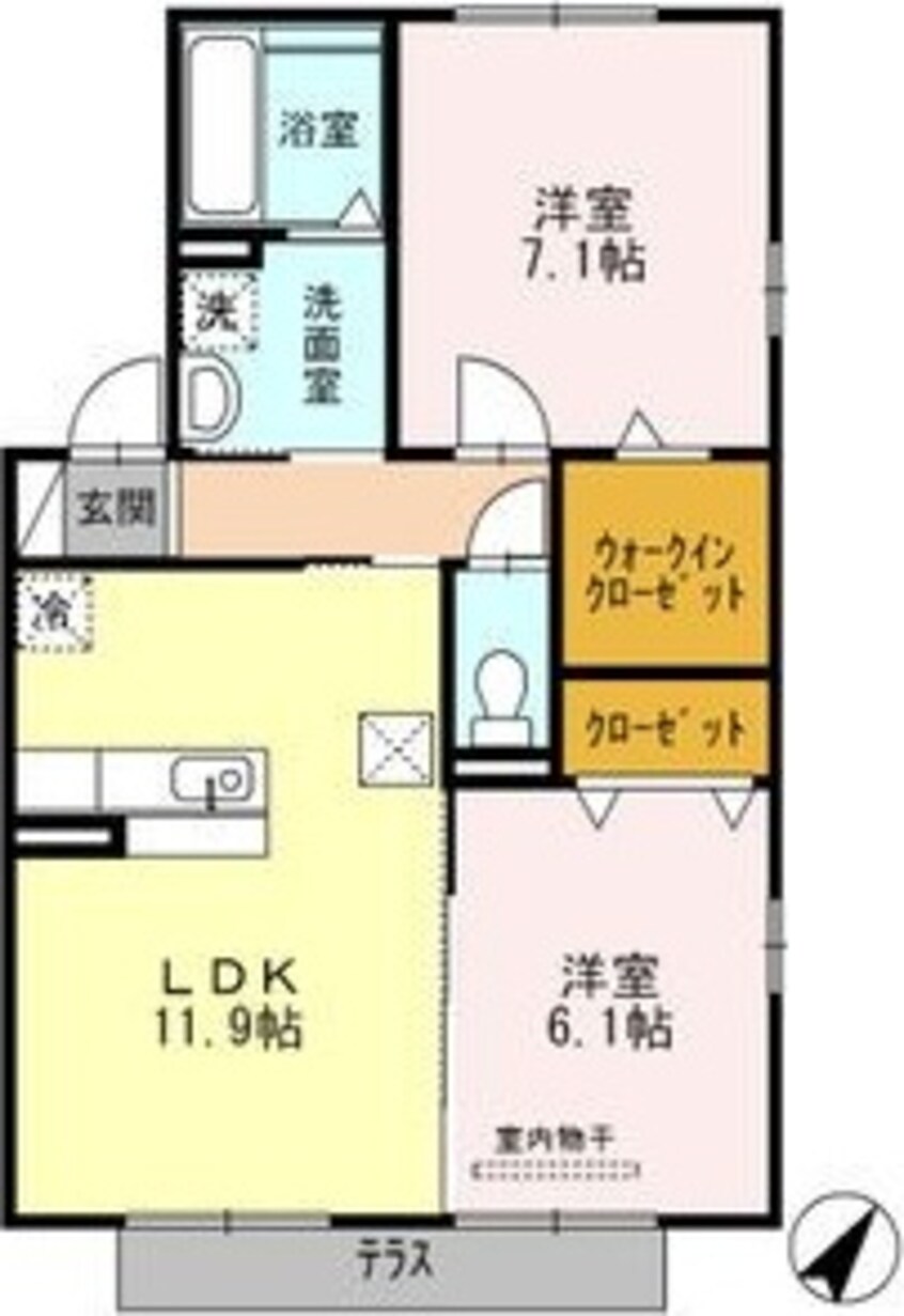 間取図 ヴィエントⅡ