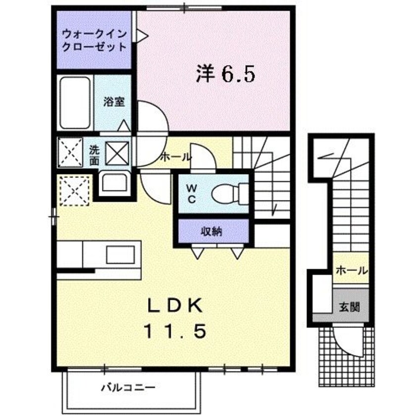 間取図 ラ・メゾン若草
