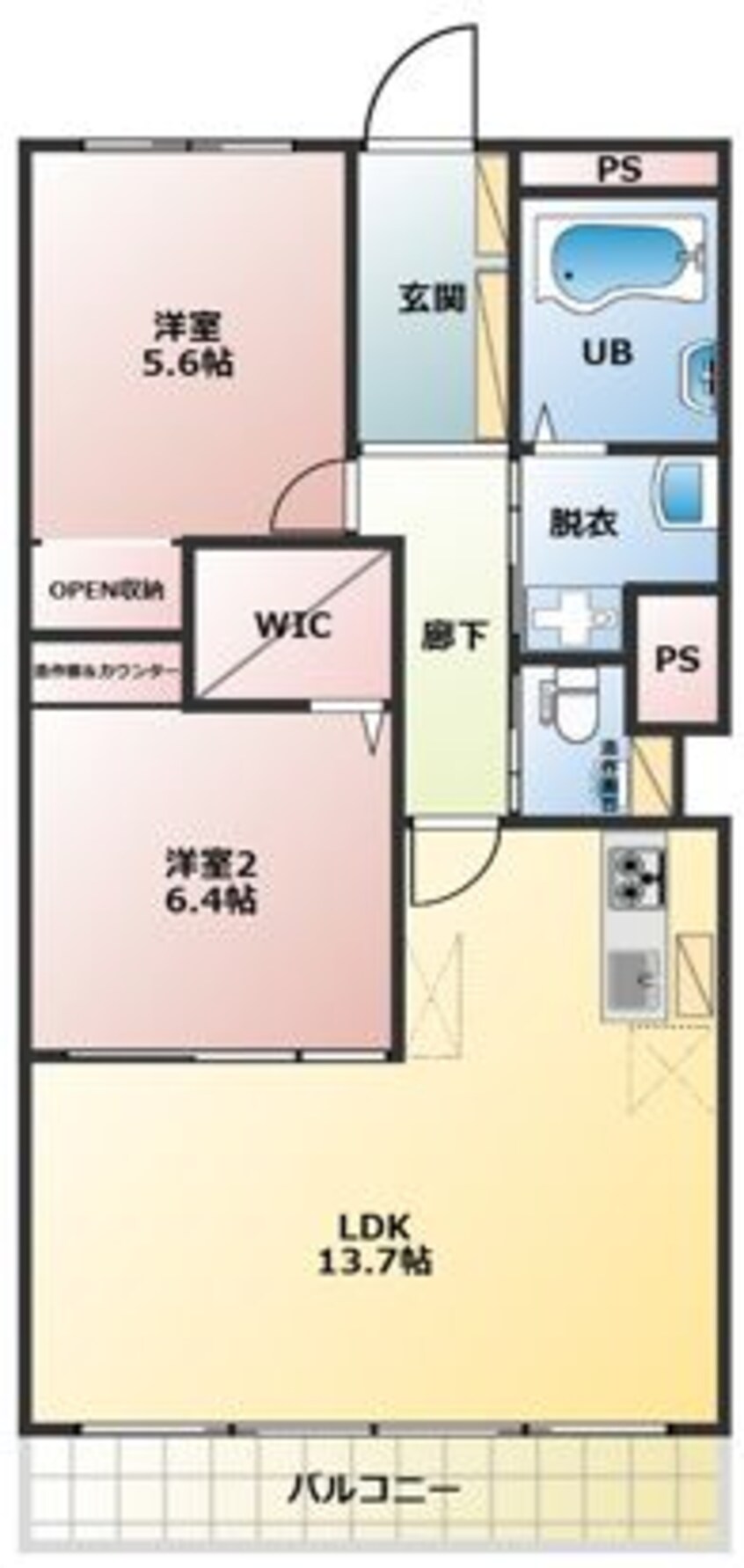 間取図 フラワーハイツ