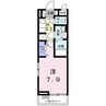 アヴァンティ 1Kの間取り
