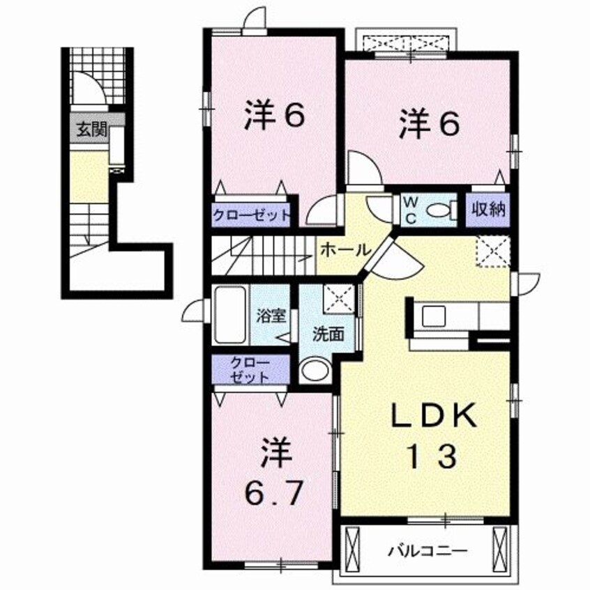 間取図 フラワー