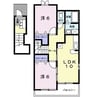 エクセランＡ 2LDKの間取り