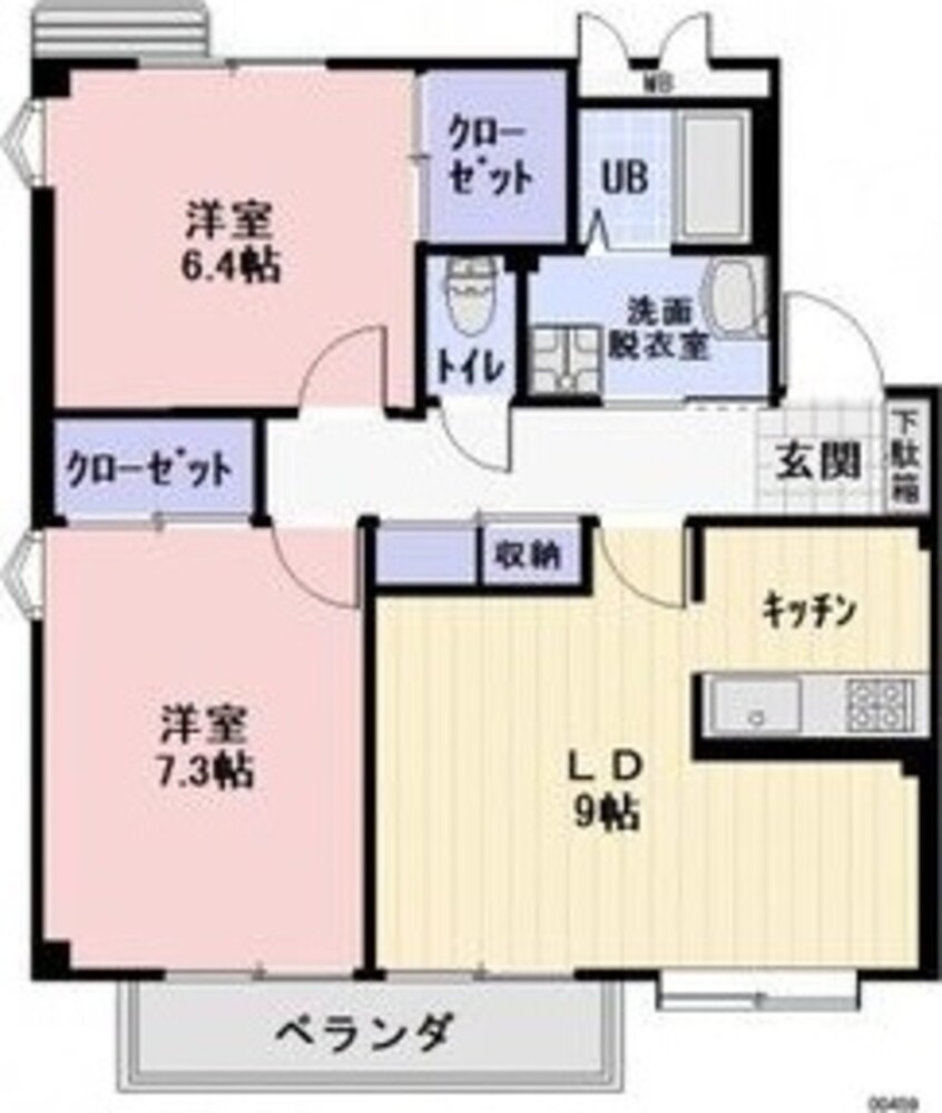 間取図 Green　House万場山