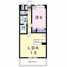 グランドールかさでら 1LDKの間取り