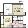 LUNA　FORZA柴田 1Kの間取り