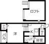 SunVillage桜本町 1Kの間取り