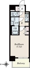 S-RESIDENCE堀田beaute 1Kの間取り