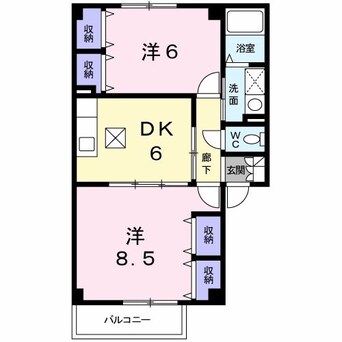 間取図 サンコリ－ヌ　Ａ